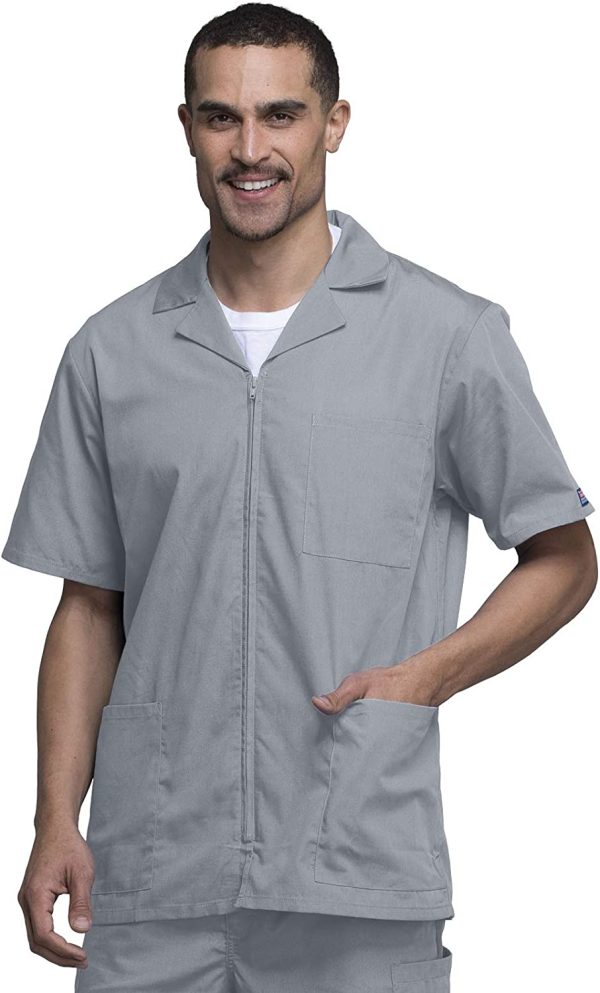 Workwear Originals Men Warm Up Scrubs Jacket Zip Front 4300