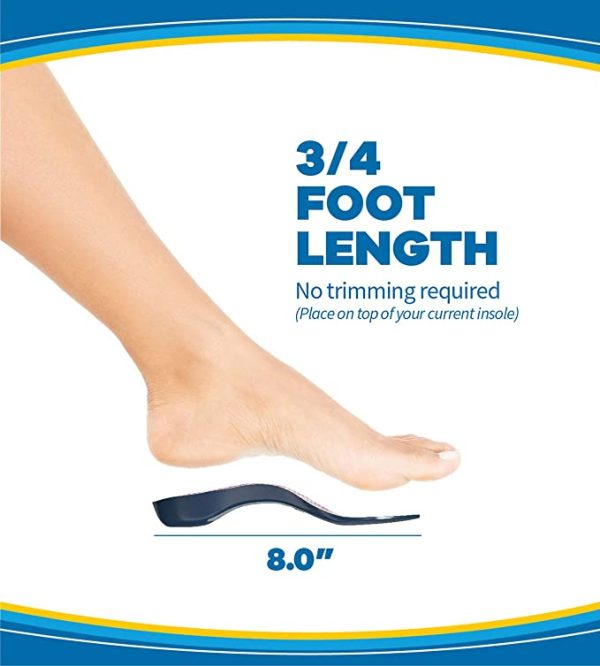 Dr. Scholl’s Tri-Comfort Insoles – for Heel, Arch Support and Ball of Foot with Targeted Cushioning (for Women’s 6-10)
