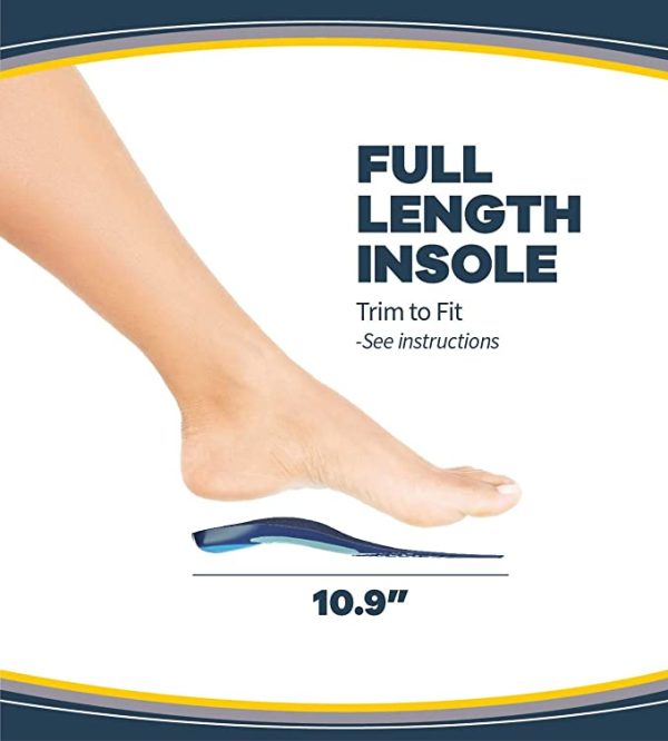Dr.Scholl’s Plantar Fasciitis Pain Relief Orthotics Clinically Proven Relief And Prevention of Plantar Fasciitis Pain for, Standart, Standart, Cut To Fit: Women’s Size 6-0, Standart, 1 Pair