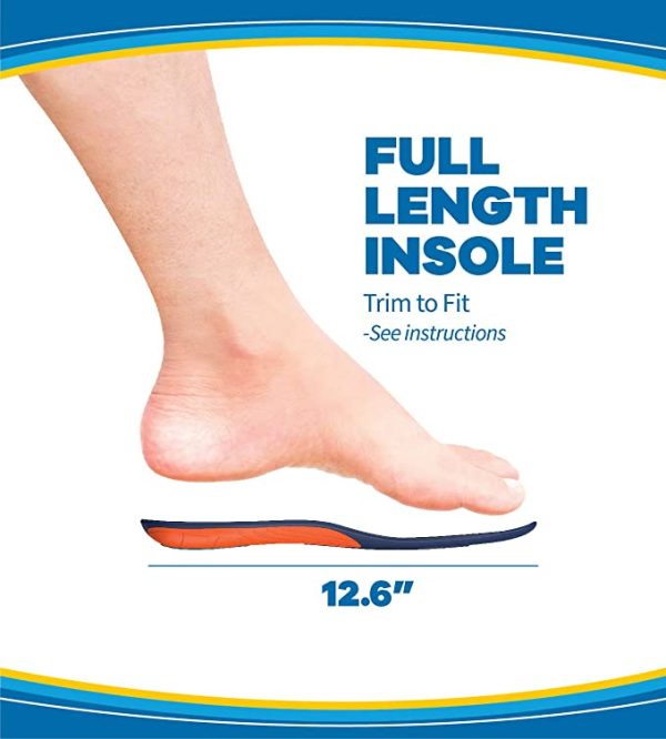 Dr. Scholl’s Extra Support Insoles Superior Shock Absorption and Reinforced Arch Support for Big & Tall Men to Reduce Muscle Fatigue So You Can Stay on Your Feet Longer (for Men’s 8-14)