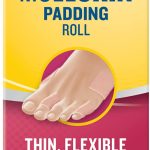 Dr. Scholl’s Moleskin Plus Padding Roll (24" x 4 5/8") / All-Day Pain Relief and Protection from Shoe Friction with Soft Padding That Conforms to the Foot and Can Be Cut To Any Size