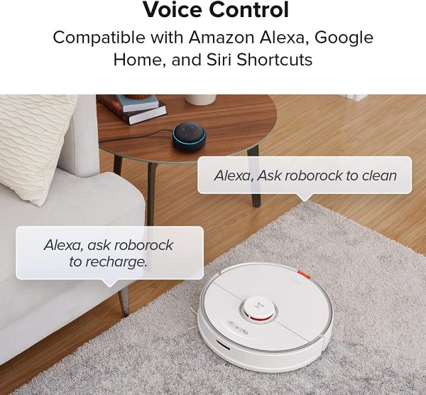 roborock S7 Robot Vacuum and Mop, 2500PA Suction & Sonic Mopping, Robotic Vacuum Cleaner with Multi-Level Mapping, Works with Alexa, Mop Floors and Vacuum Carpets in One Clean, Perfect for Pet Hair