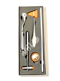 ArTLab-Neurological Percussion Set-Reflex Hammer Medical Instrument Set, Includes Pinwheel, Babinski Hammer,Taylor Buck Hammer,Diagnostic Kit for Nurses,EMS,Medical Students (Set of 5 Orange)