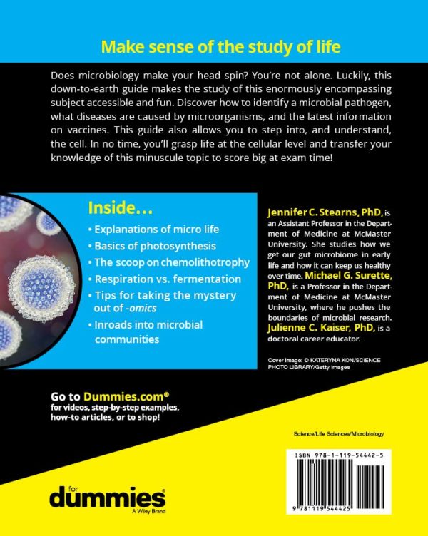 Microbiology For Dummies 1st Edition by Jennifer Stearns  (Author), Michael Surette (Author)