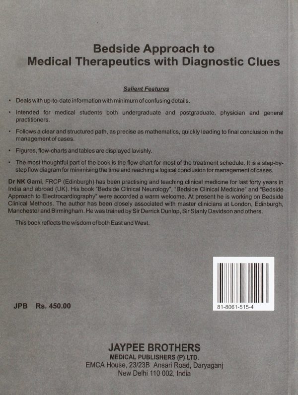 Bedside Approach to Medical Therapeutics with Diagnostic Clues – January 1, 2005 by GAMI (Author)