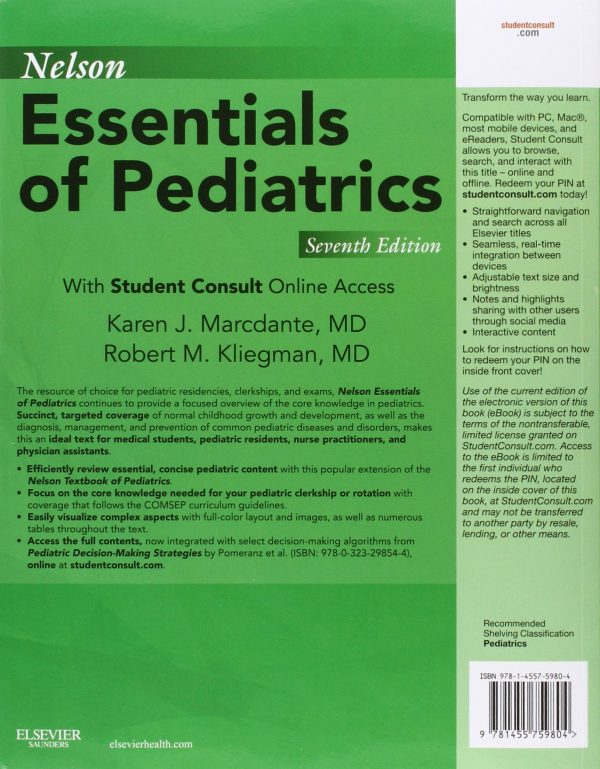 Nelson Essentials of Pediatrics,E-Book 7th Edition