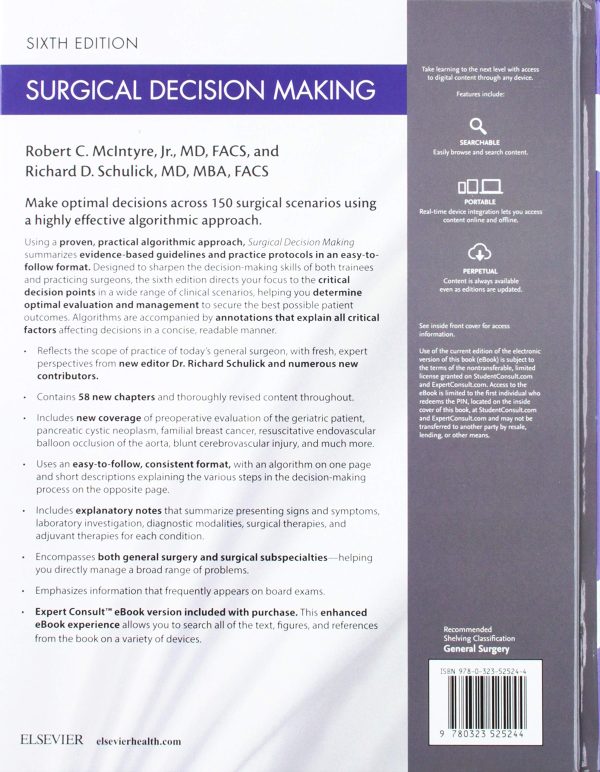 Surgical Decision Making 6th Edition by Robert C. McIntyre MD FACS & Richard Schulick MD