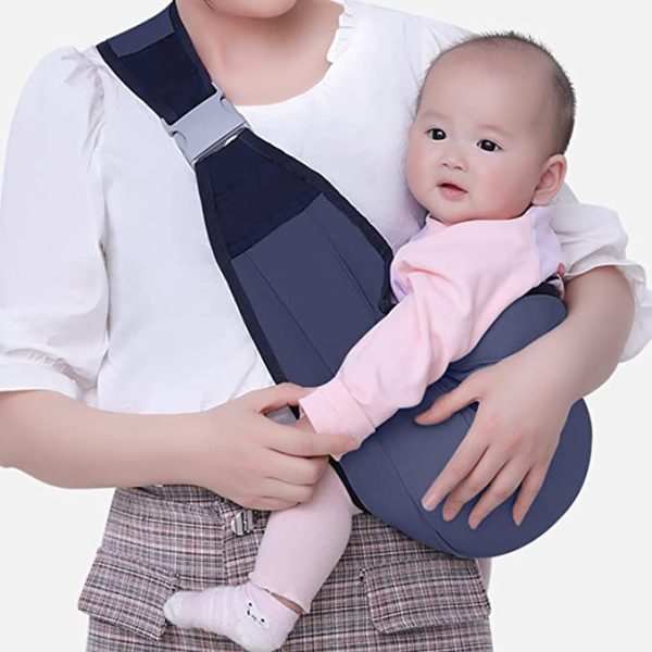1 Piece of Baby Sling, Breathable Baby Carrier, Portable Newborn Carrier, Adjustable Shoulder Strap, Safe and Soft, Suitable for Carrying Babies Out (Navy Blue)