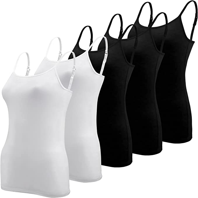BQTQ 5 Pieces Basic Camisole Adjustable Strap Vest Top for Women and Girl - Image 13