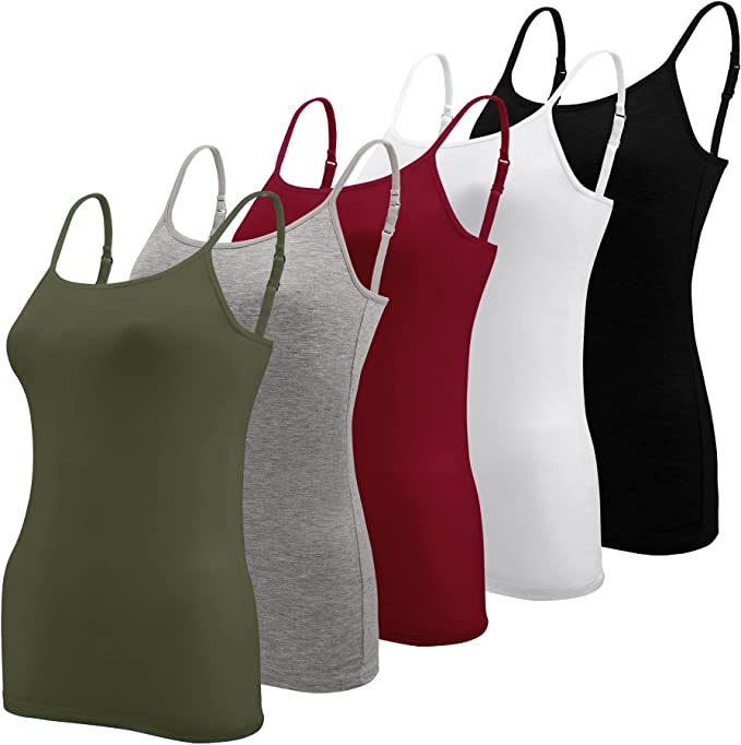 BQTQ 5 Pieces Basic Camisole Adjustable Strap Vest Top for Women and Girl - Image 10