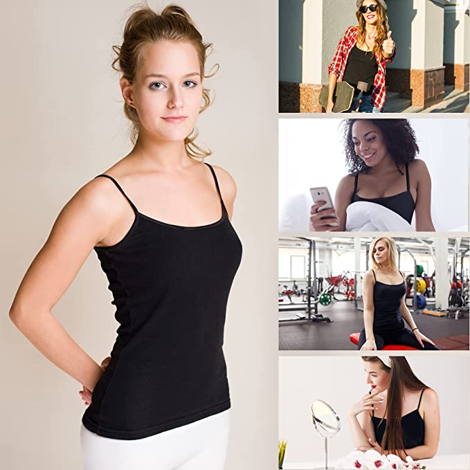 BQTQ 5 Pieces Basic Camisole Adjustable Strap Vest Top for Women and Girl - Image 16