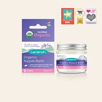 Lansinoh Organic Nipple Balm 60ml Natural Breastfeeding Cream, natural ingredients, tasteless, odourless, care for nipples when breastfeeding & dry skin when pregnant