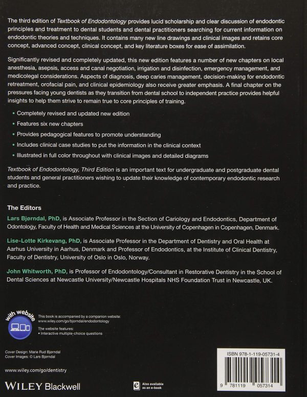 Textbook of Endodontology 3rd Edition by Lise-Lotte Kirkevang (Editor), John Whitworth (Editor), Lars Bjørndal (Editor)