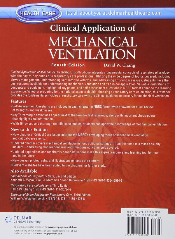 Clinical Application of Mechanical Ventilation 4th Edition by David W. Chang (Author)