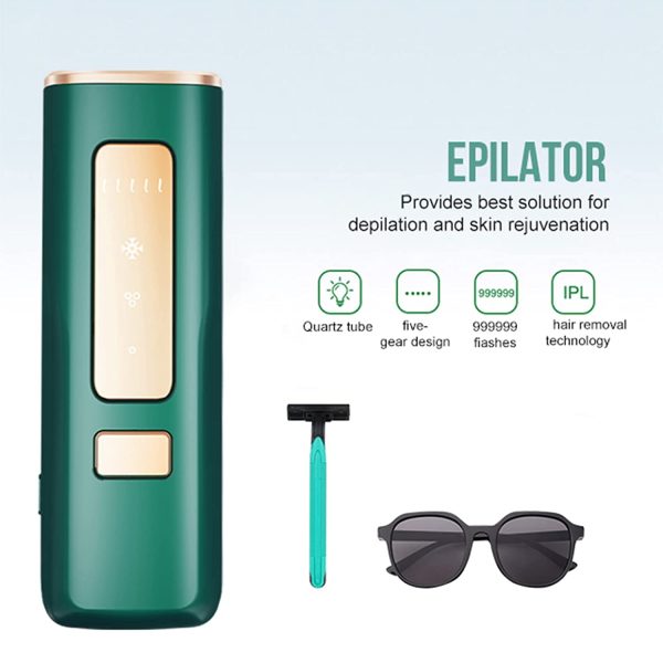 Laser Hair Removal for Women Permanent, Laser Hair Remover for Women Hair Removal Device at Home, 999,999 Flashes Painless Hair Remover Device for Face Armpits Legs Arms Bikini Line Whole Body Use