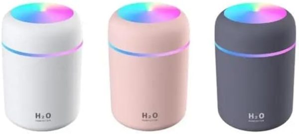 LED Chamelee Mini Cool Humidifier 300ml USB Car Office Bedroom Quiet Humidifier Ultrasonic Humidifier Portable Essential Oil Diffuser