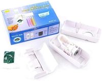 White with toothbrush holder automatic squeeze toothpaste
