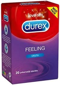 Durex Feeling Sensual Ultra Thin and Extra Lubricated Condoms – 20 Condoms
