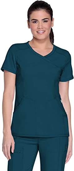 Cherokee Infinity Women Scrubs Top Mock Wrap 2625A - Image 7