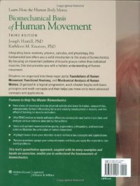Biomechanical Basis of Human Movement, 3rd Edition 3rd Edition by Joseph Hamill (Author), Kathleen M. Knutzen (Author)