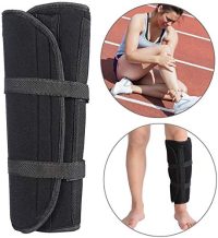 Shank Calf Support Night Splint, Tibia and Fibula Fracture Orthosis External Adjustable Fixation Strap Wrap Sleeve Belt Protector (M)