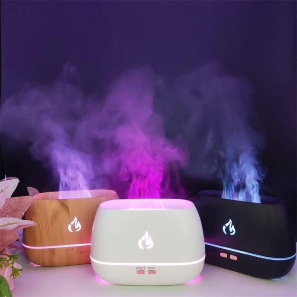 Aromatherapy Air Humidifier Diffuser 240ml 7 Colors Super Quiet Changing Waterless Auto Shut-off Aromatherapy Essential Oil Diffuser for Office Home