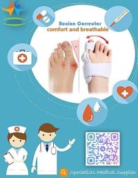TOE BUNION CORRECTOR STRAIGHTENER SUPPORT STRAP – SMS Big Bunion Corrector Toe Extra Thin Day and Night Support for Women and Men Right Foot, Left Feet