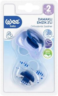 Wee Baby Orthodontic Silicone Soother for Girls, Number 1-2 Pieces