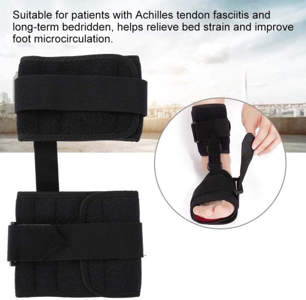 Foot Drop Support, Ankle Brace Adjustable Orthosis Corrector Brace Protection Correction Splint Wrap Strap Elevator Poliomyelitis Hemiplegia Stroke Universal Size