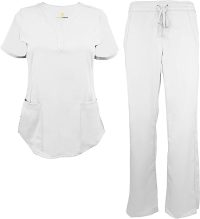 Natural Uniforms Women’s Ultra Soft Y-Neck Scrub Set 8200-9200