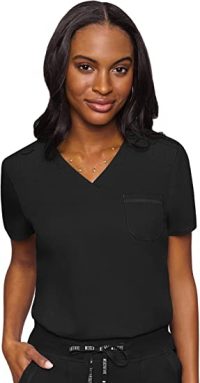 Med Couture Touch Women’s Chest Pocket Tuck in Top