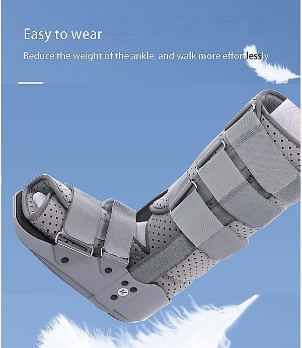 Women Men Orthopedic Walker Boot for Ankle Foot Injuries Fracture Sprained Ankle Achilles Surgery Recovery Surgical Leg Cast Broken Foot Protection Healing and Boot Broken Toe Walking (Middle)