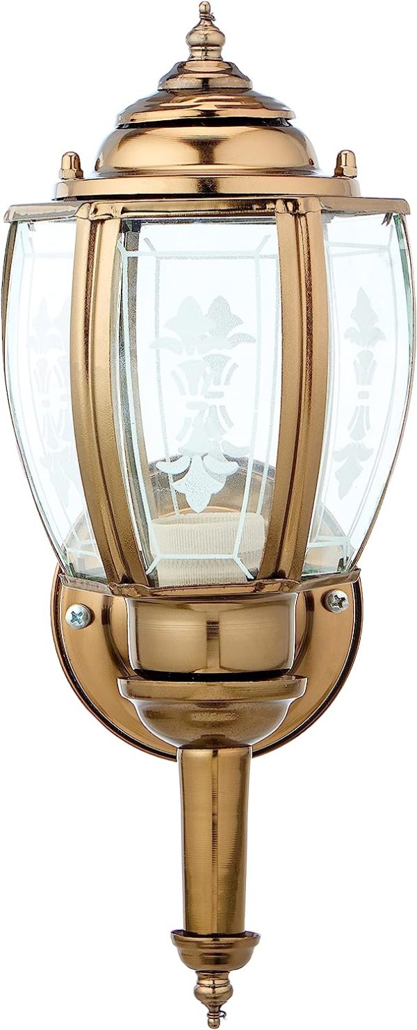 Alameer outdoor steel lantern – gold