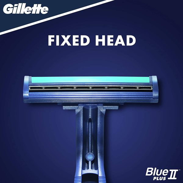 Gillette Blue II Plus Disposable Razors x5