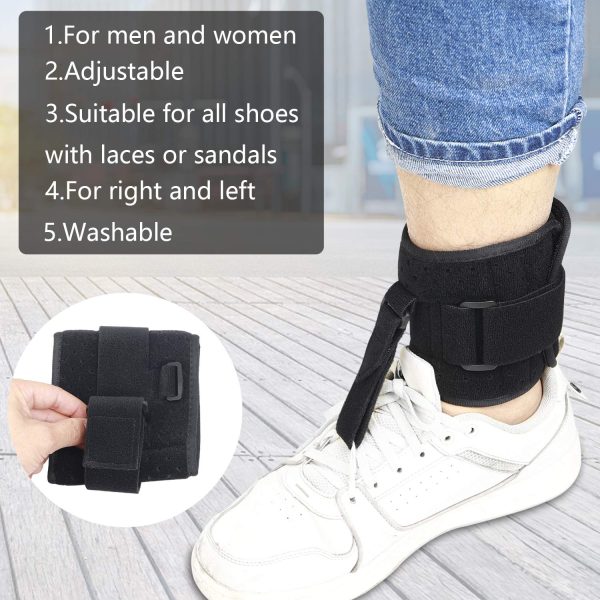 Foot UP Adjustable Drop Foot Brace for Walking, AFO Brace Foot Drop Orthosis Universal Size 13″, Breathable and Comfortable, Foot Up Brace for Plantar Fasciitis Support