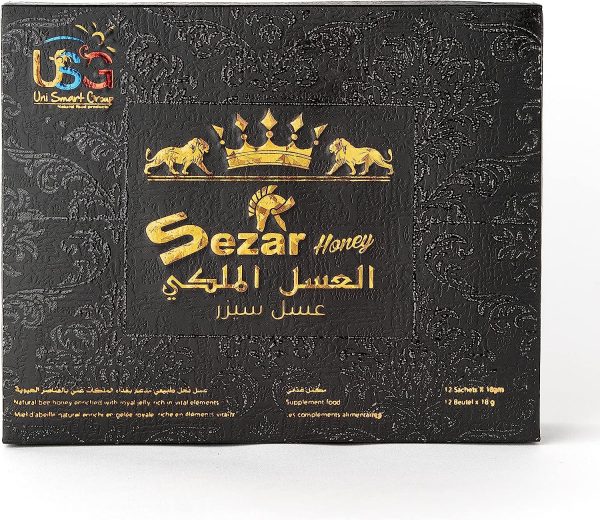 Uni Smart Sezar Honey – 12 Sachets × 18 gm – Natural 100%