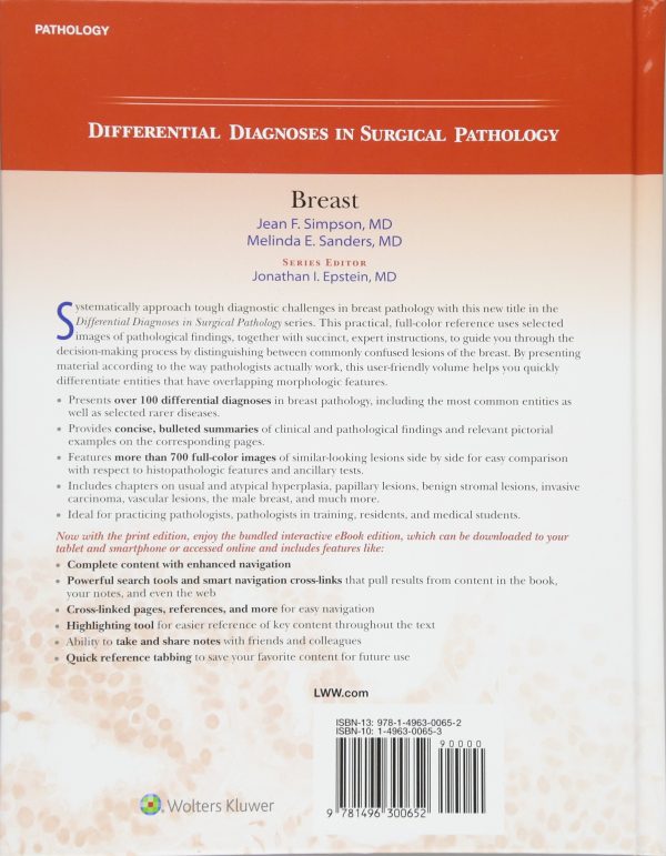 Differential Diagnoses in Surgical Pathology: Breast First Edition by Jean F. Simpson MD (Author), Melinda E. Sanders MD (Author)