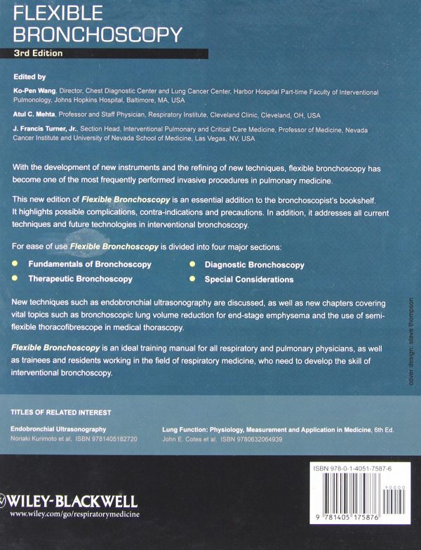 Flexible Bronchoscopy 3rd Edition by Ko-Pen Wang (Editor), Atul C. Mehta (Editor), J. Francis Turner Jr. (Editor)
