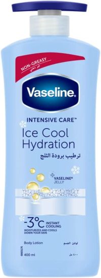 Vaseline® Intensive Care Body Lotion Ice Cool Hydration hydrates and cools your skin down by -3 °C 400ML
