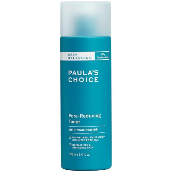 Paula's Choice SKIN BALANCING Pore-Reducing Face Toner for Combination and Oily Skin, Minimizes Large Pores, Controls Oil & Shine, Hydrates & Replenishes, Suitable for Acne-Prone Skin
