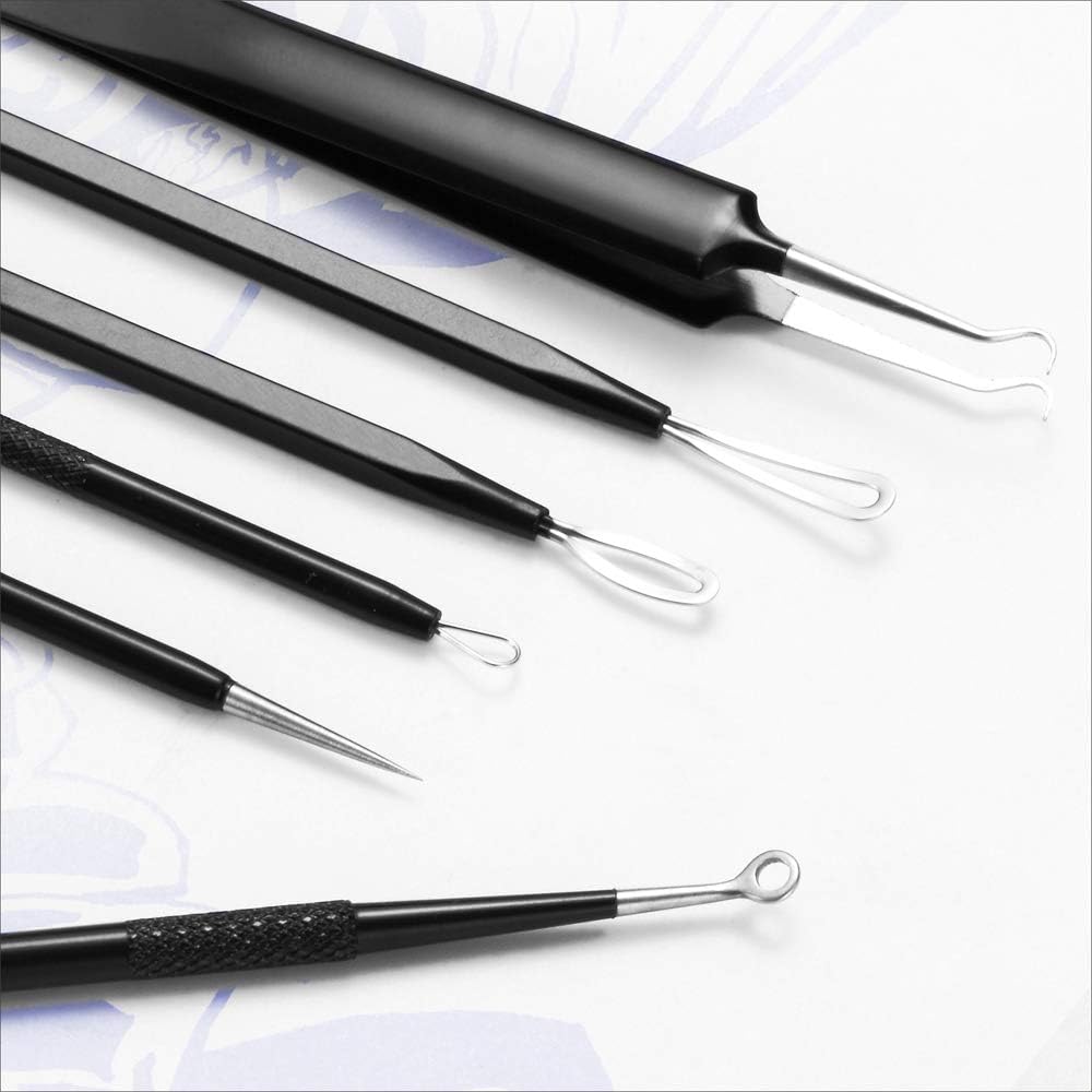 Blackhead Remover Pimple Popper Tool Kit - (6 Piece Kit) - Professional Stainless Pimples Comedone Extractor Removal Tool - Image 6