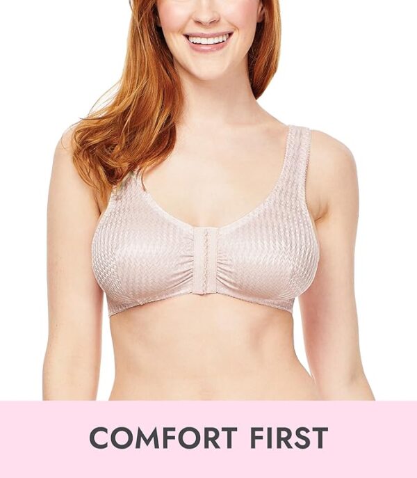 Carole Martin Full-Freedom Comfort Front Closure Bra for Women, Wireless