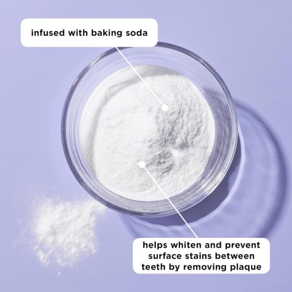 REACH POP Whitening Dental Floss, Peppermint, Baking Soda Infused, Teeth Whitening, Plaque Remover for Teeth, Shred Resistant, Vegan Wax, Cruelty Free, Oral Care, PFAS Free, 1 Pack, 54.6 yd