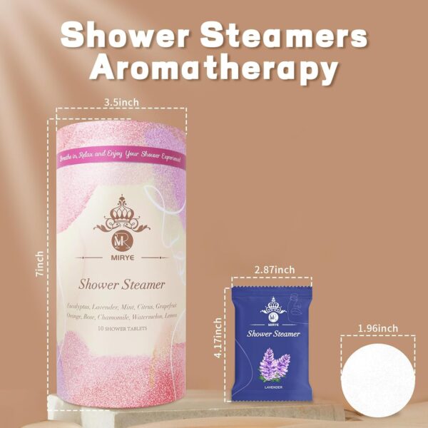 Shower Steamers Aromatherapy 10 XL – Shower Bombs Organic with Essential Oils, New Year Gifts, Self Care Home SPA Birthday Gifts for Men Girl Friend, Gifts for Women Wife