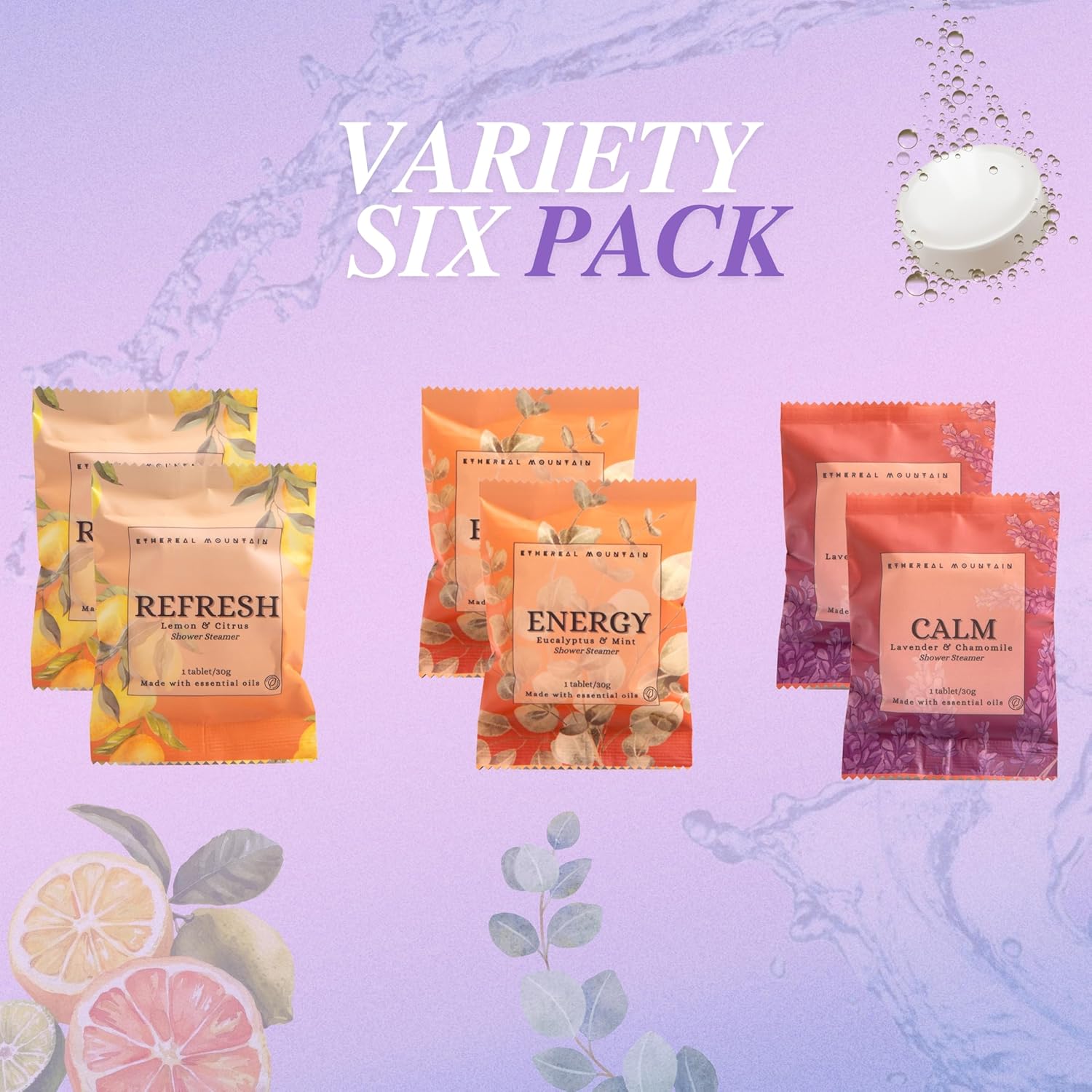 Shower Steamers - Assorted Aromatherapy 6 Pack - Gift for Her, Mothers Day Gifts, Birthday Gifts for Mom, Home Warming, Gift Ideas - Image 4