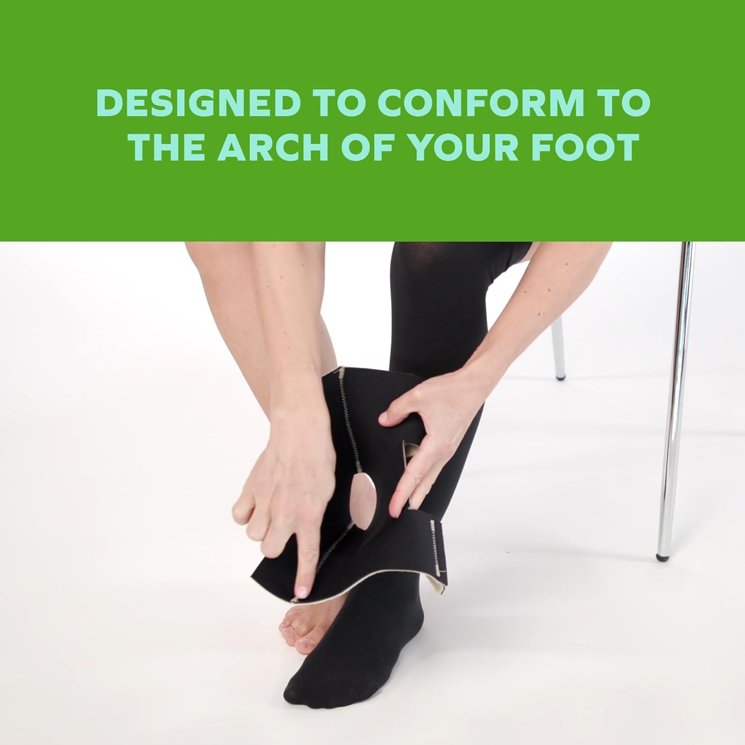 SiennaWrap Compression Foot Wrap - Designed by a Lymphedema & Lipedema Therapist - Made in USA - Includes Free Liner - Image 2