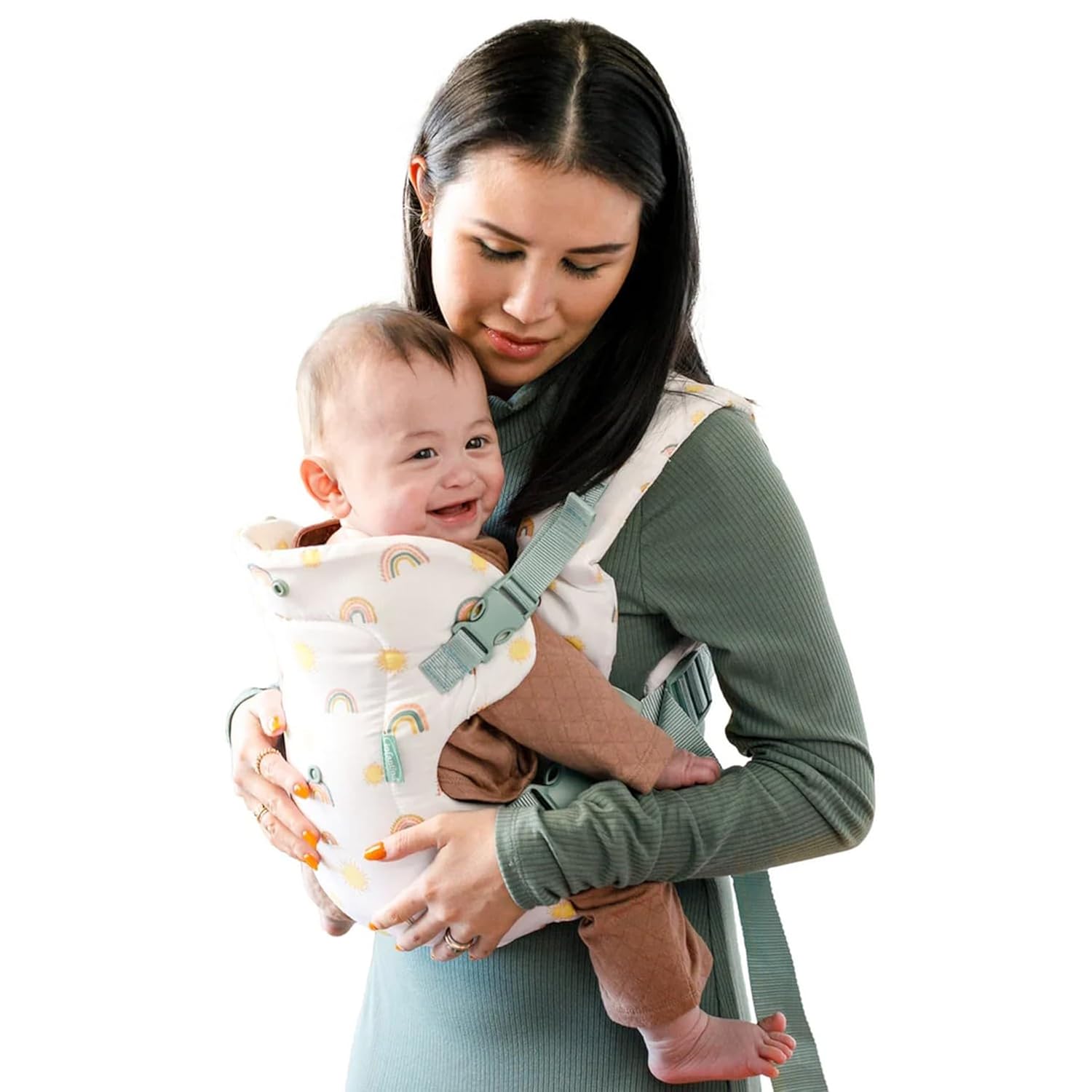 Infantino Flip 4-in-1 Convertible Baby Carrier, Adjustable, Ergonomic Babywearing, Registry Essential, Baby Carrier for Newborn to Toddler, Gray - Image 8