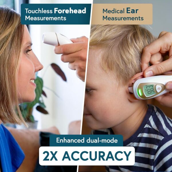 iProvèn Pro Series | Ear Thermometer with Non-Touch Forehead Function | FSA HSA Eligible | Superior Accuracy for Adults, Kids, Babies | Premium Digital Thermometer for Adults and All Ages