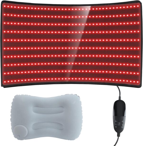 LOVTRAVEL LED 660nm Red Light Therapy Mat 38'' X 23.6'' 850nm Near Infrared Light Therapy Devices Large Pads for Whole Full Body Pain Relief