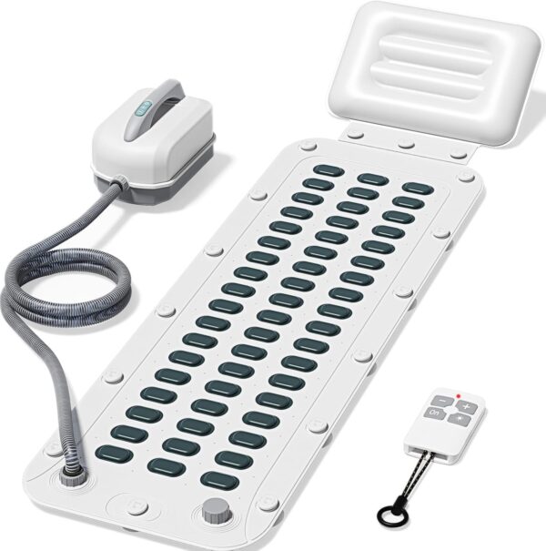Portable Spa Bubble Bath Massager,Full Body Waterproof Spa Mat for Bathtub, 6-Speed Bubbles, Remote Control & Non-Slip Suction Cups for Home Relaxation